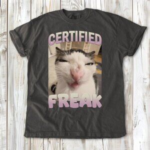 Certified Freak Cat Meme T-Shirt